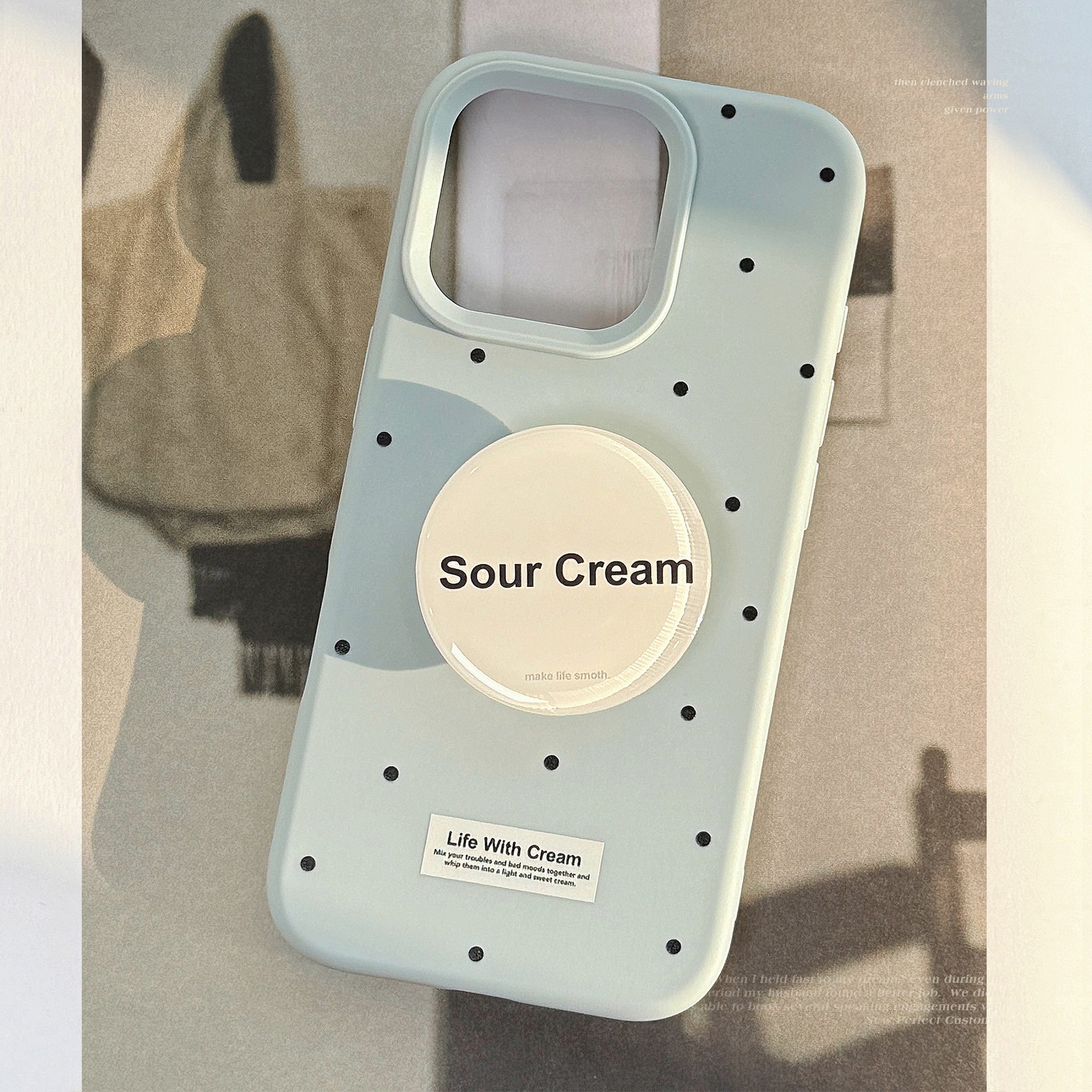 Pebble Grip Phone Case with popsocket